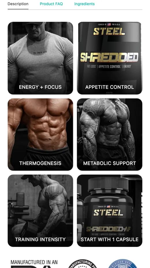 Steel Supplements redesign